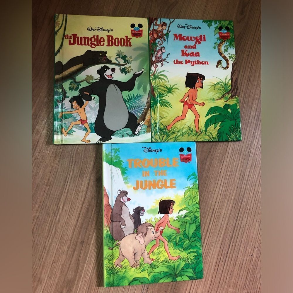 3 VINTAGE DISNEY Jungle Books